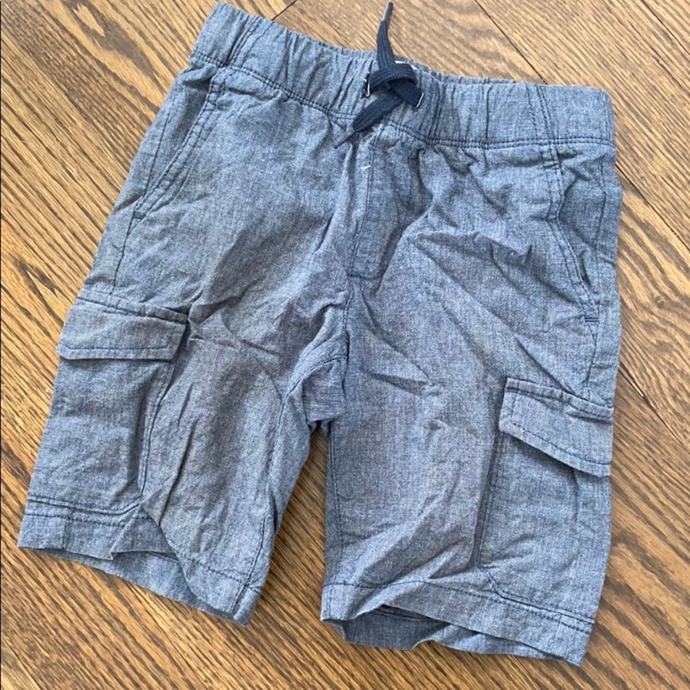 Boys navy blue chambray shirts. Size small